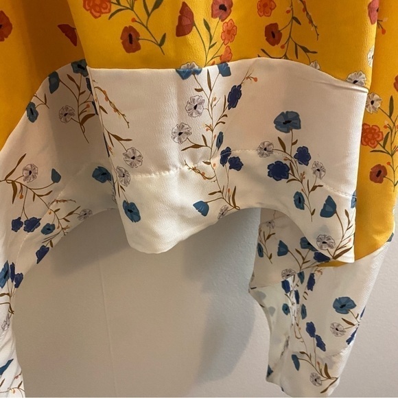 Zara Floral Handkerchief Hem Dress - Picture 4 of 14